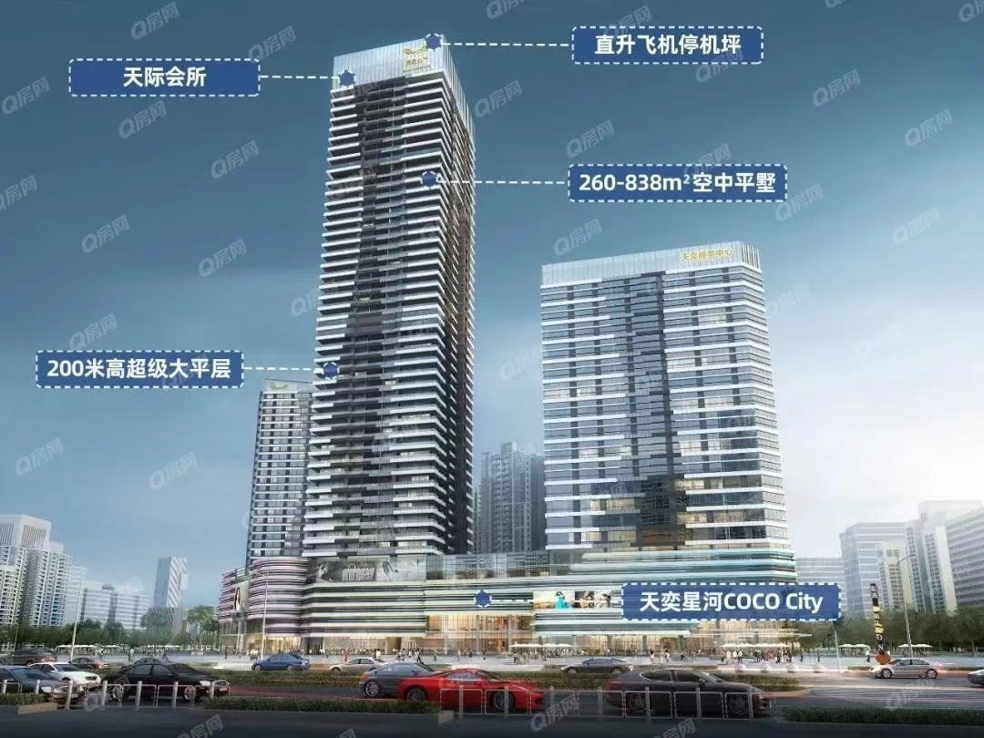 展盈天鉆，天奕國際廣場-均價25000元/平