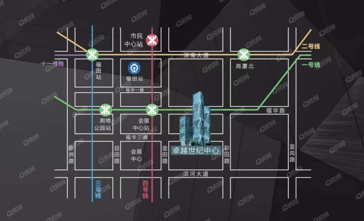 卓越世紀(jì)中心，皇崗商務(wù)中心-均價(jià)230元/平