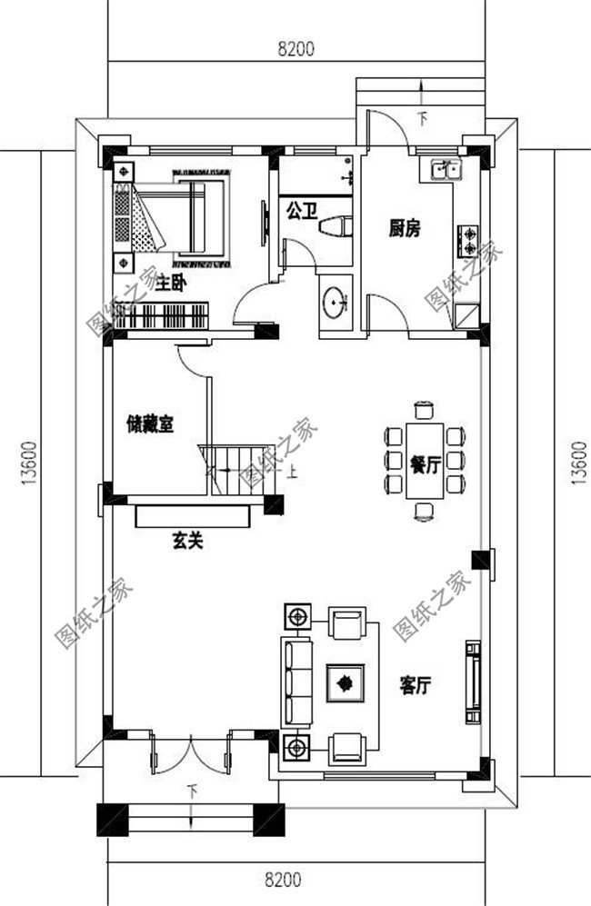 農(nóng)村小戶型自建房設計圖