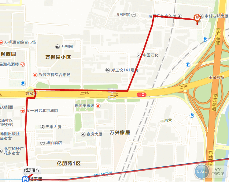 西至規(guī)劃京開東路道路東紅線